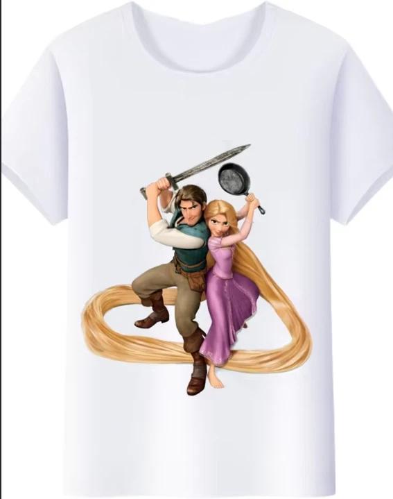 Fun Blouse Tangled Princess Ladies Tshirt Unisex Unisex Unisex 15 S
