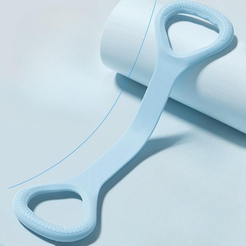 1pc Elastic Silicone 8-Shaped Yoga Resistance Band | Fitness Stretching Rope for Back, Waist, Arm Exercise | Ideal for Home, Gym, Outdoor Workouts