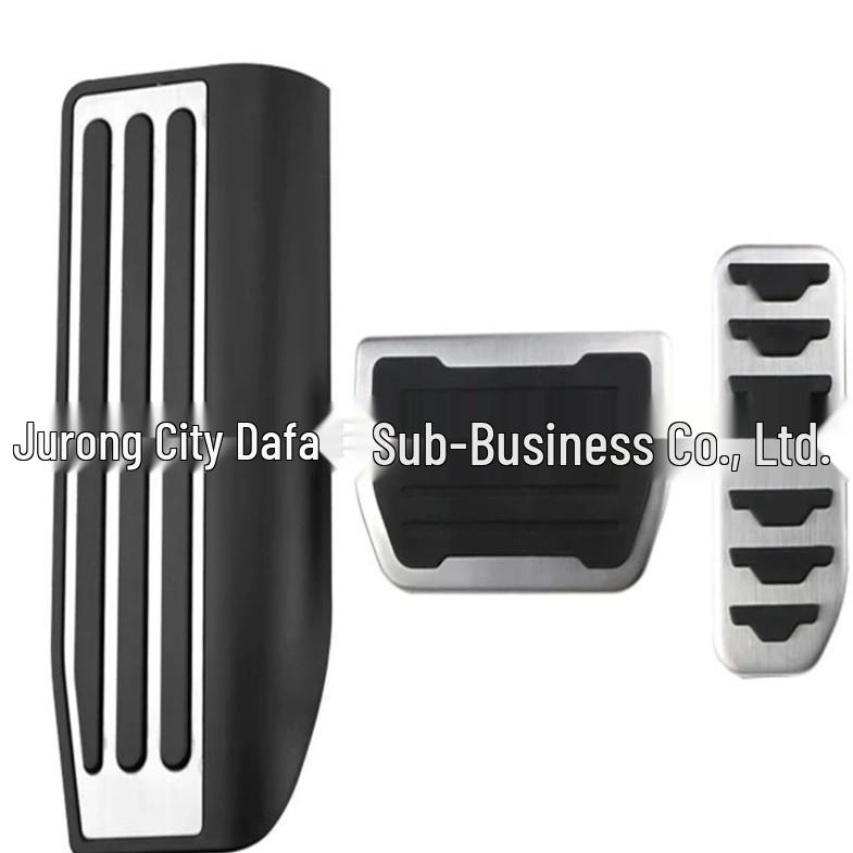 Stainless Steel Accelerator Pedal Rest for Range Rover Evoque 13-17, Sport 14-17, and Discovery 5.