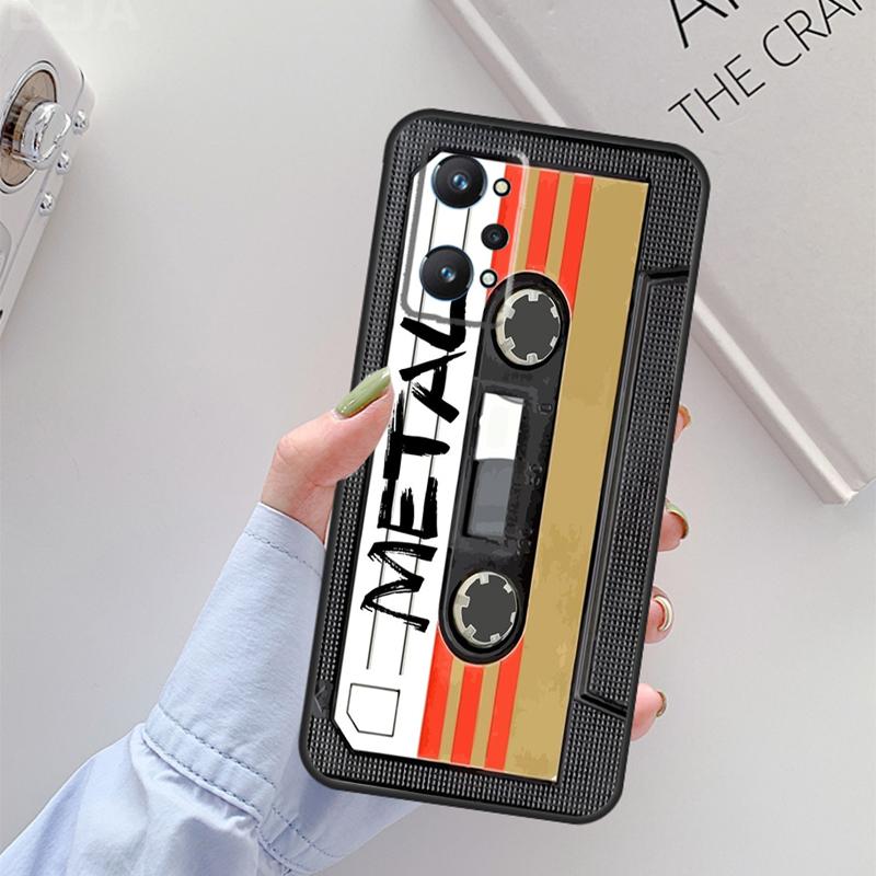 Retro Cassette Tape For Realme 14 12 10 11 13 Pro Plus GT 6 6T 5 GT7 Pro C61 C55 C51 C21Y C25S C67 C75 C53 Case