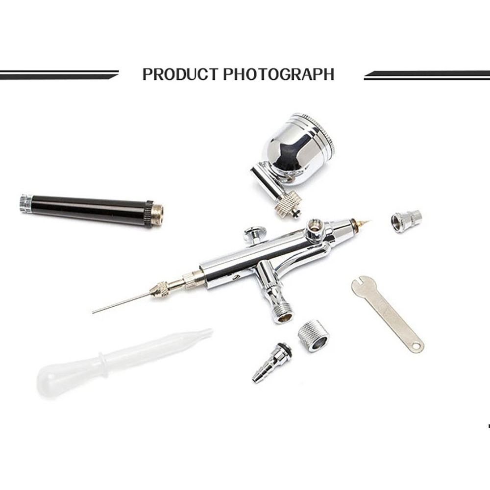 Dual Action Mini Airbrush 0.3mm Feed Spray Torch  For Body Painting Model Painting Nail Tool