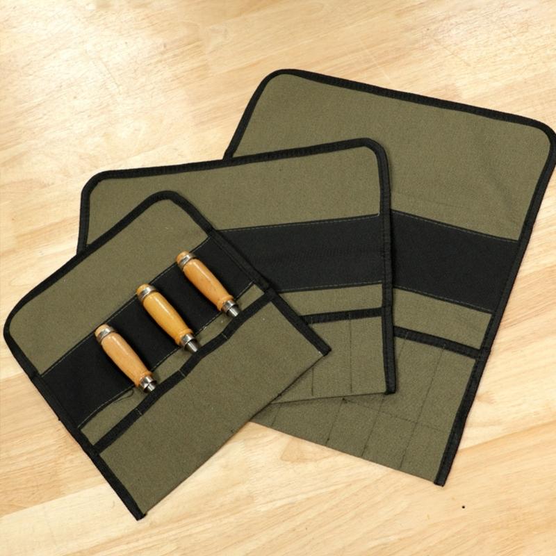 Sturdy Water resistant Tool Organizer Roll Up Pouch Foldable for Portable Storage Featuring Multiple Pockets Quick Access