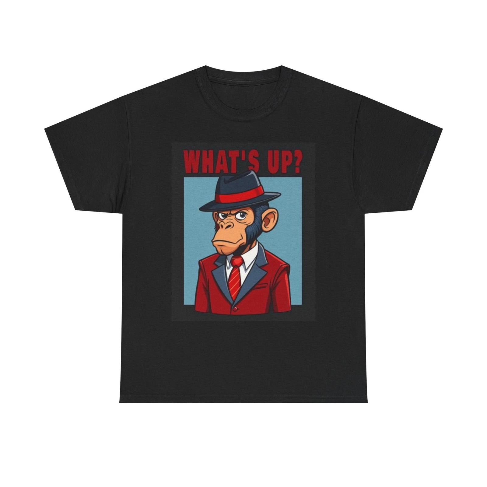 Men s and Women s T-shirts What s Up Funny Monkey XXXL