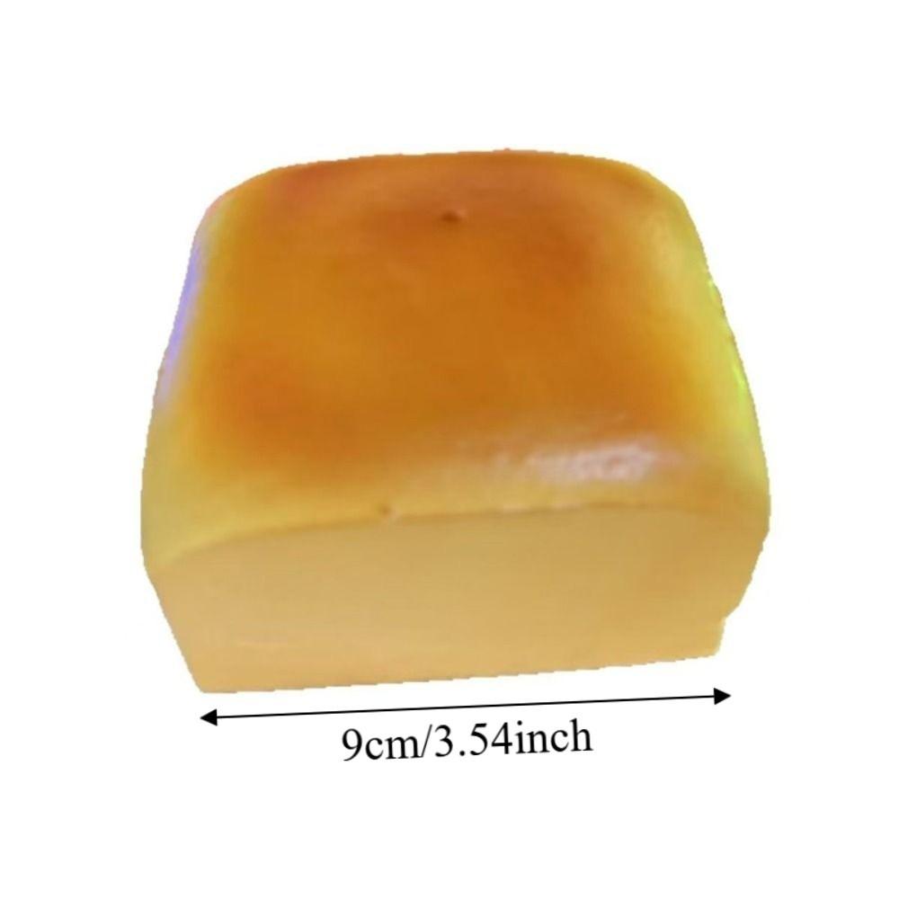 Cartoon Squishy Toast Bread Hand Relax Slow Rebound Toy Creative Sensory Fidget Ball Birthday Gift