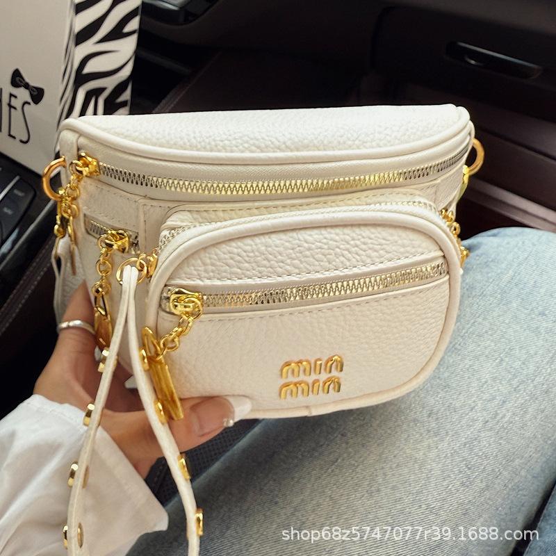 Niche design retro small bag bag women's 2025 new casual fashion crossbody bag outdoor chest bag simple shoulder bag