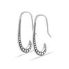925 Sterling Silver Antique Lightweight Caviar Bead Drop Dangle Earrings for Women