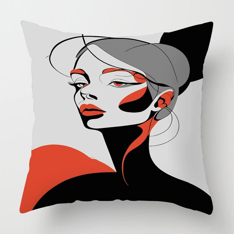 Nordycki Styl Abstrakcyjna Sztuka Figura Poszewka na Poduszkę 40x 40cm Salon Sofa Dekoracyjna Poszewka na Poduszkę Pokój Dekoracyjna Estetyka
