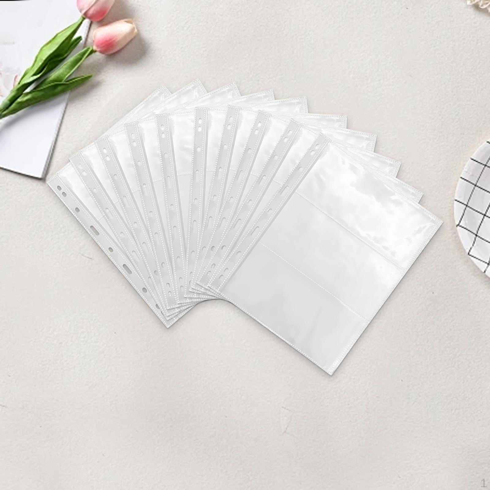 

Коллекционные страницы для банкнот, прочные листы в переплете, прозрачные карманные вставки-держатели 3 Grids Money Page