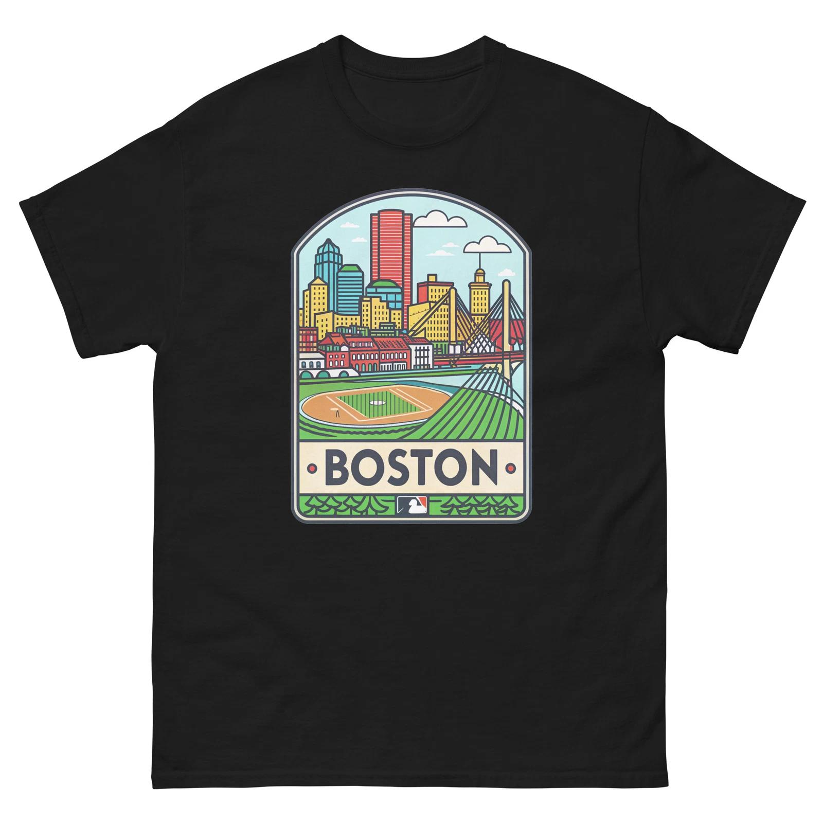 Boston World Travel Urban Area City T-Shirt 2XL