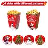 Santa Claus Snowman Popcorn Box Christmas Candy Snack Cookie Box Christmas Decorations for Home 2025 Navidad Gifts New Year 2025