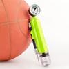 Ballpumpe mit Druckmesser, Dual-Action-Sportballpumpe mit Nadel, Luftaufblas-Handpumpe für Basketball, Fußball