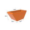 Outdoor Wrought Iron Trapezoidal Planter Box