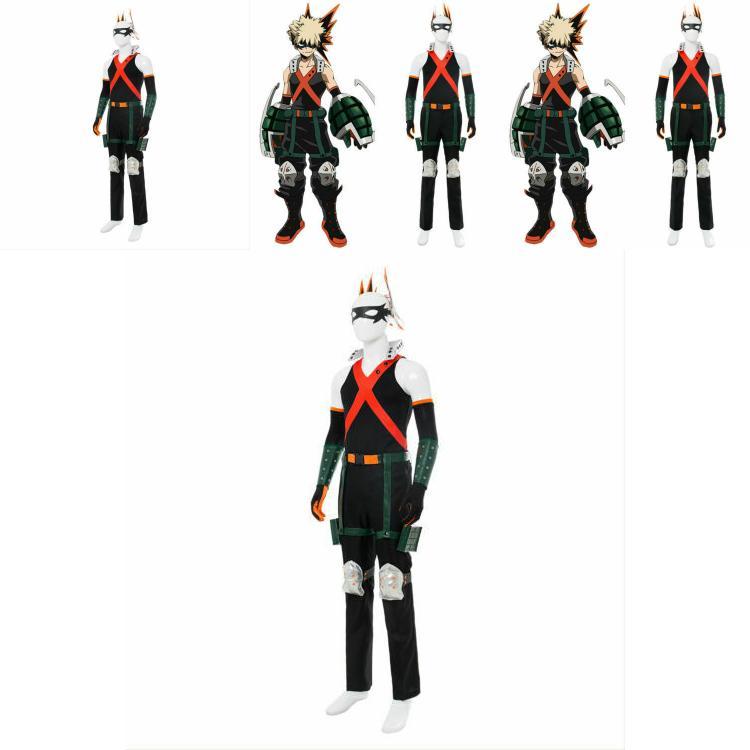My Hero Academia Bakugou Katsuki Cosplay Costume With Headband And Protective Gear For Anime Fans