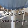 4Pcs Rust Proof Curtain Weights Clips Stainless Steel Tablecloth Weights  Outdoor Activities