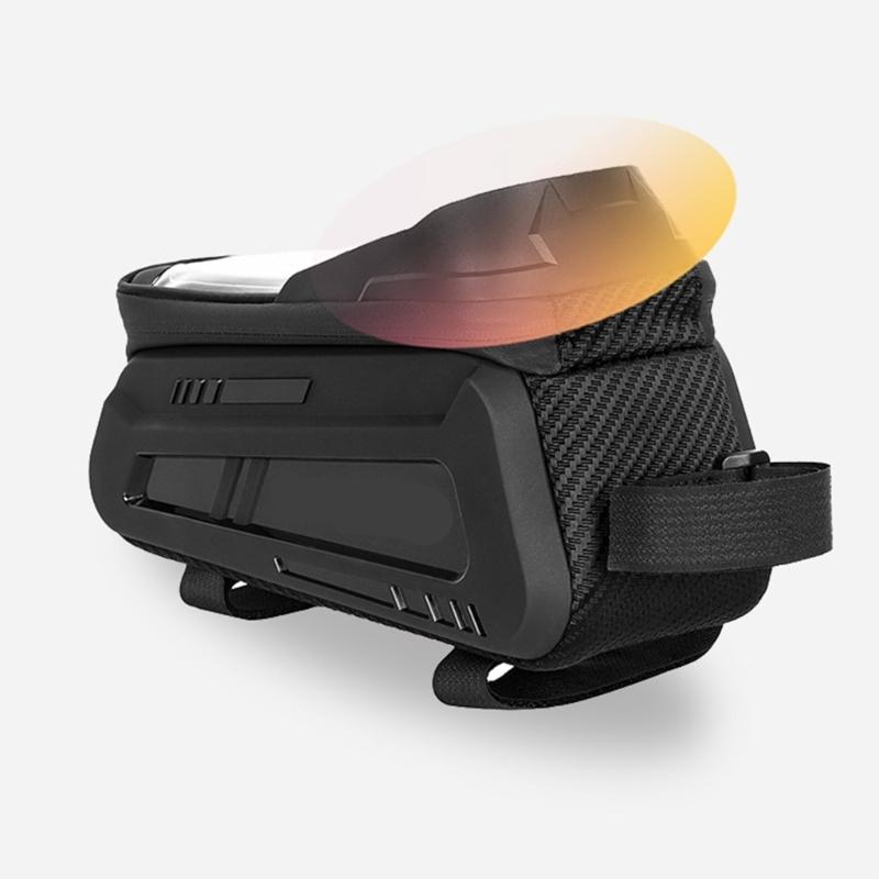 Water Resistant Shockproof Cycling Phone Holder Transparent Touch Panel Top Tube Bike Bag for Easy Access While Riding