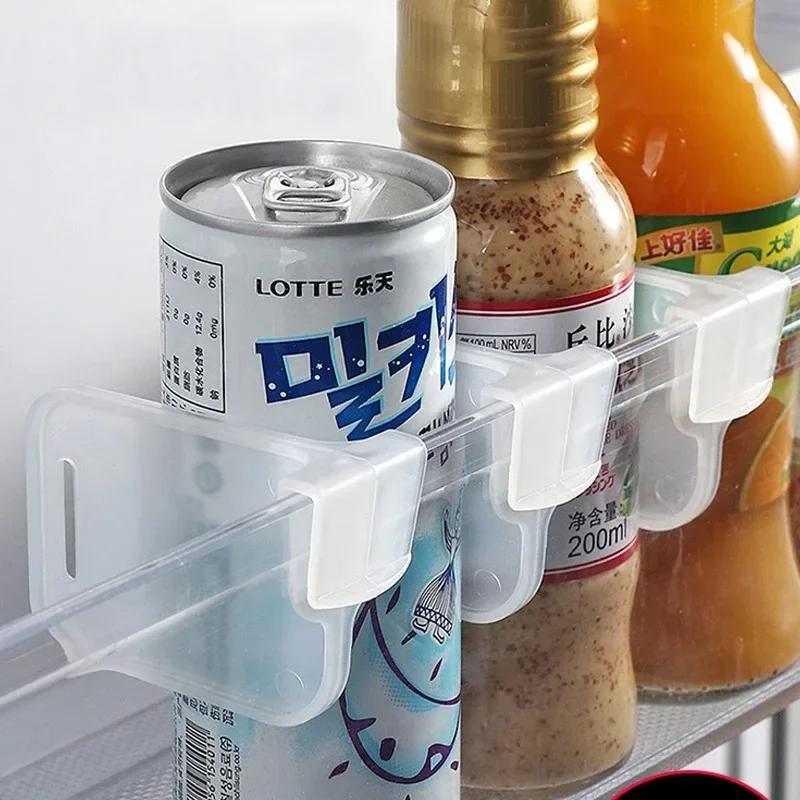 4/8Pcs Home Refrigerator Storage Partition Board Retractable Plastic Divider Storage Splint Kitchen Bottle Can Shelf Organizer