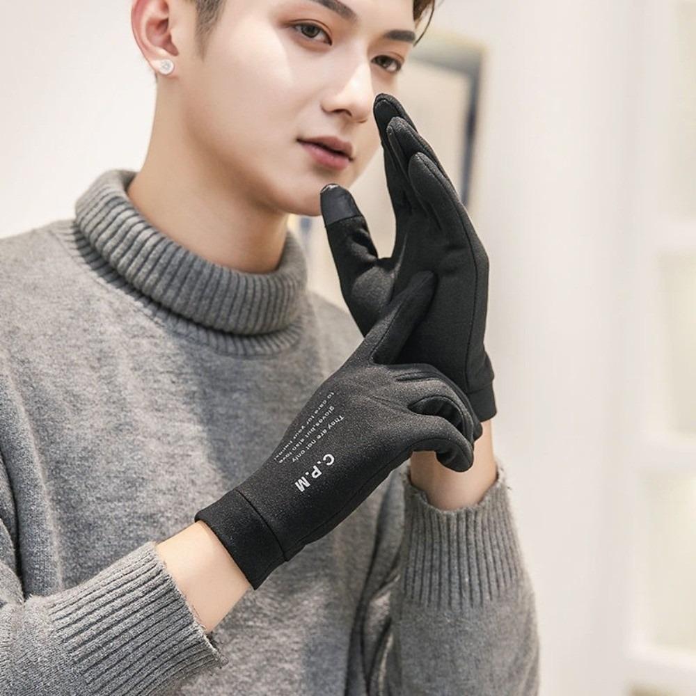 

New Polar Fleece Winter Gloves Warm Full Finger Driving Mittens Touchable Screen Coldproof Skiing Gloves Girls