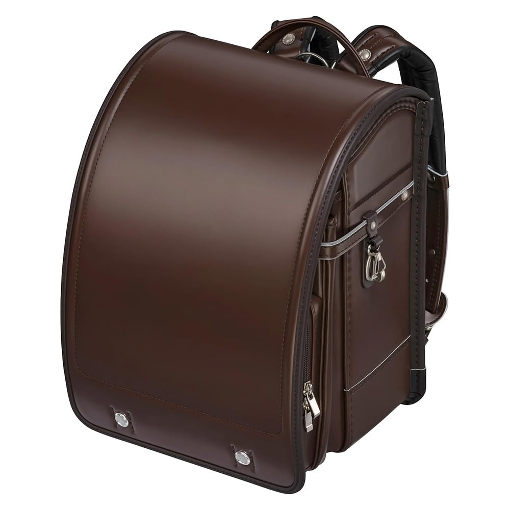 

School Official Tough Boy DX Made in Japan warranty Boys Clarino A4 flat file and tablet compatible Large capacity storage Brown x Chocolate randoseru