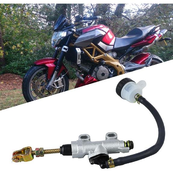 Motorcycle Brake Pump Iron and PVC Rear Brake Master Cylinder Pump for Most Motorcycle Brake Modification Accessories Universal Rear Brake Pump