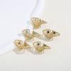 Minimalistisches Design Verstellbarer Ring 18K Goldfarbe Vergoldeter Ring Hohlring Festival-Kleidung
