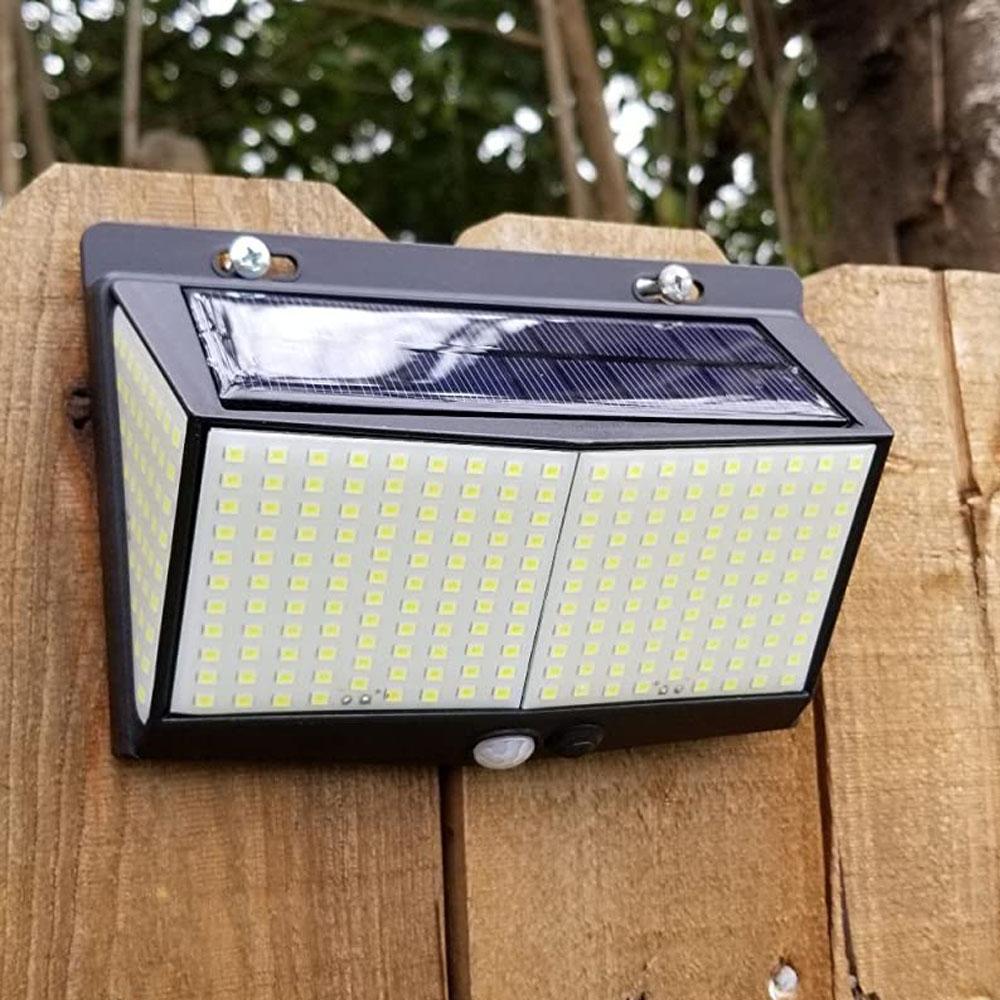 288LED Solar Light Outdoor Solar Lamp Outdoor Waterproof for Garden Decoration 3 Modes Powered Sunlight Wall Street Lights