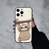 Animal Cute C-Cartoon S-Sloth  Phone Case For iPhone 17pro,16,15,14,13,12,11 Plus,Pro Max,XS,Soft Silicone Black Cover