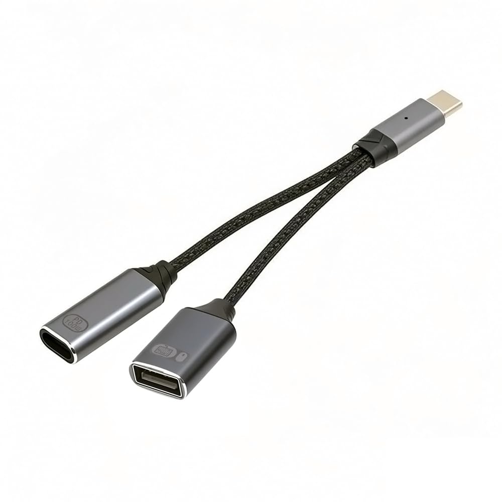Cablecc To USB Type A OTG 100W PD Power Cable for and Phones USB-C 2.0 & Laptops, Tablets,
