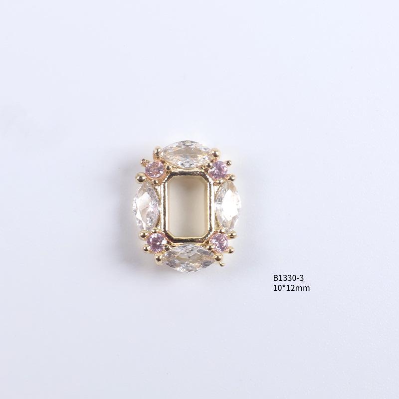 

Роскошные циркониевые сплавные разноцветные стразовые типсы для ногтей - Носимые аксессуары для нейл-арта