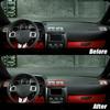 Red Carbon Air Condition Outlet Vent Cover Trim for Dodge Challenger 2009-2014