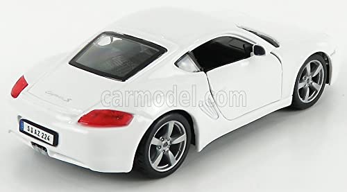 Bburago 1/32 Scale Porsche Cayman S 2007 (White) Diecast Model Car [Imported]