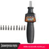 SNS-8N.m Digital Torque Screwdriver Kit  LCD Display Reversible Torque Wrench Data Storage In Peak Mode with 10pcs Bits
