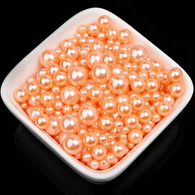2Mm-30Mm Non-Porous Abs Imitation Pearl Water Grinding Plastic Round Bubble Beads, Shoes, Bags, Clothing Headgear, Bead Filling Accessories