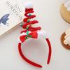 Fluffy Christmas Tree Spring Headband for Women Cartoon Christmas Headwear