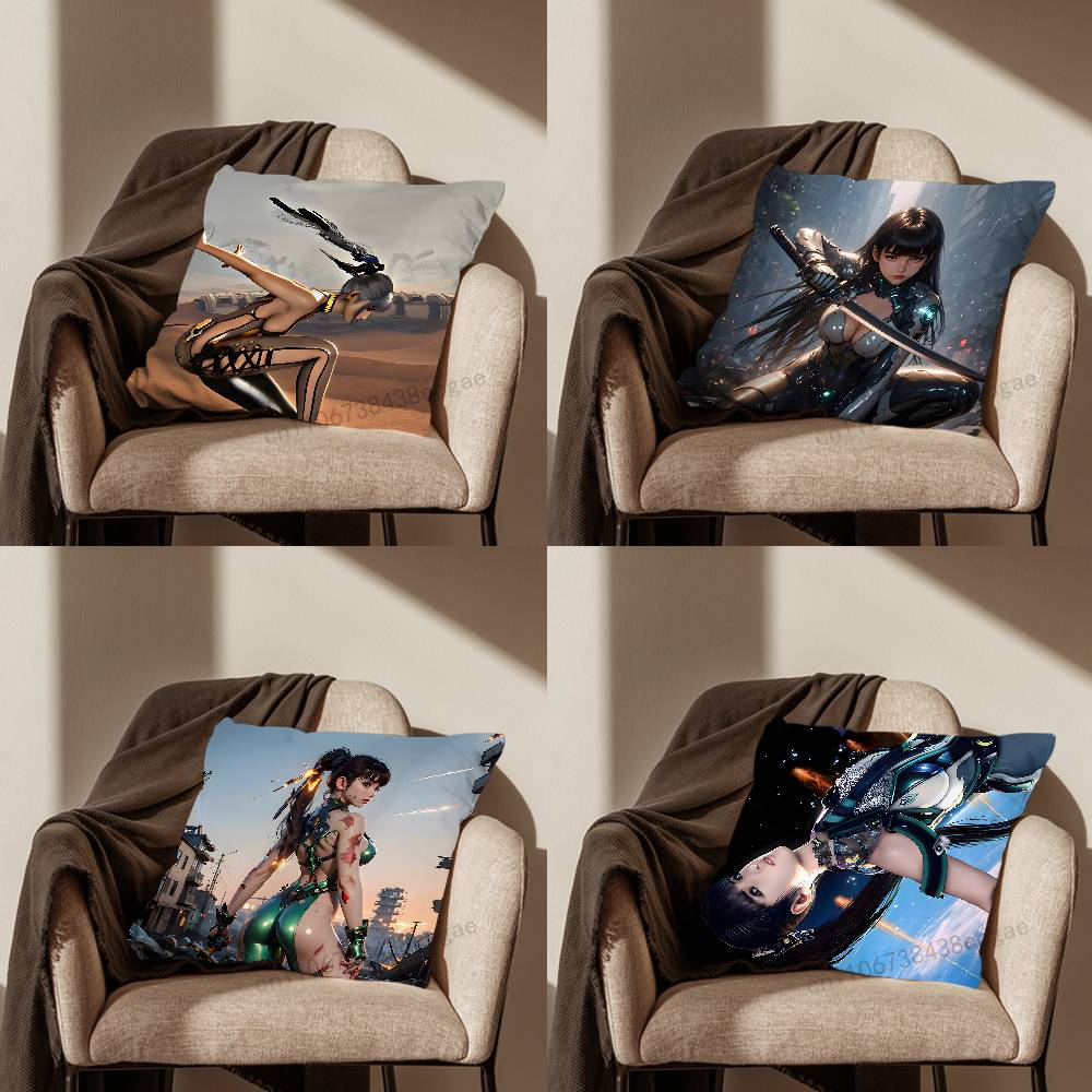 Game S-Stellar B-Blade Pillow Case Living Room Sofa Cushion Cover Suitable For Home Bedroom Decoration And Protector
