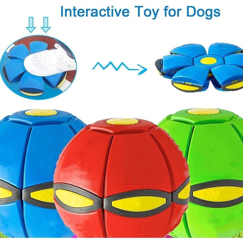 Children's Bouncing Ball, Magic Meta Ball, Magic Flying Saucer,Parent-Child Interaction, Transformation Flying Toy Outdoor Games