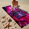 Pink Crown Sparkle Majesty Beach Towel, Super Soft Microfiber, Gift for Her/Him, Birthday, for Pool, Beach, Travel, Home Decor Fan Gifts