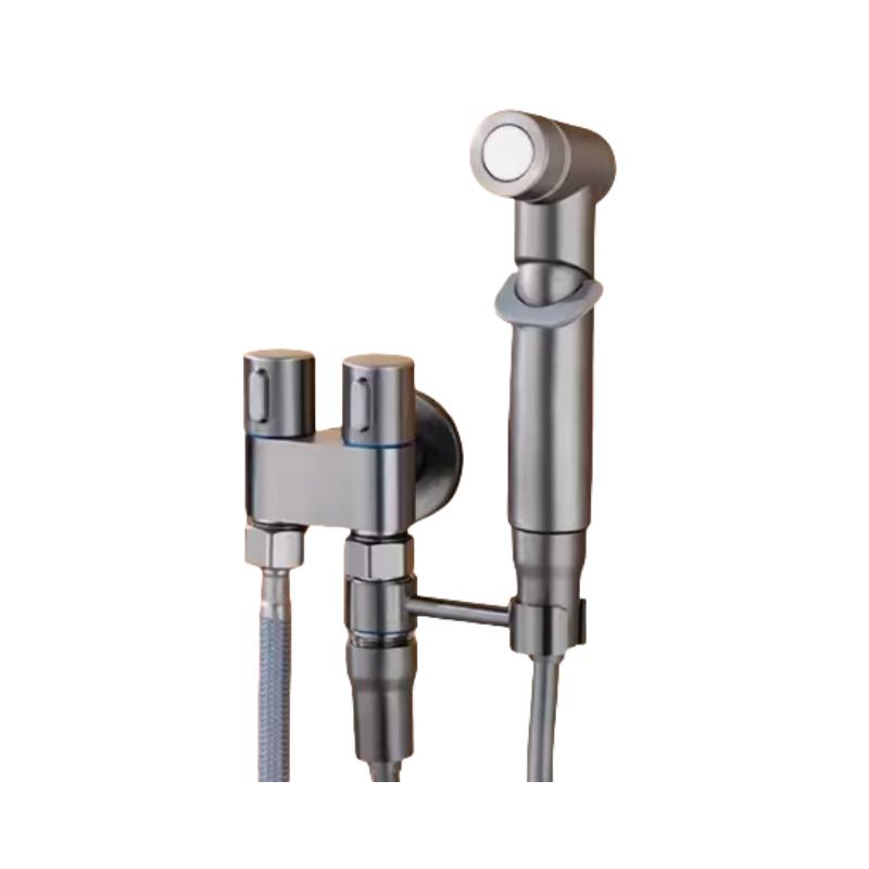 Universal Fit High Pressure Brass Bidet Sprayer with Scratch-Resistant Surface  Space Saving Easy Installation