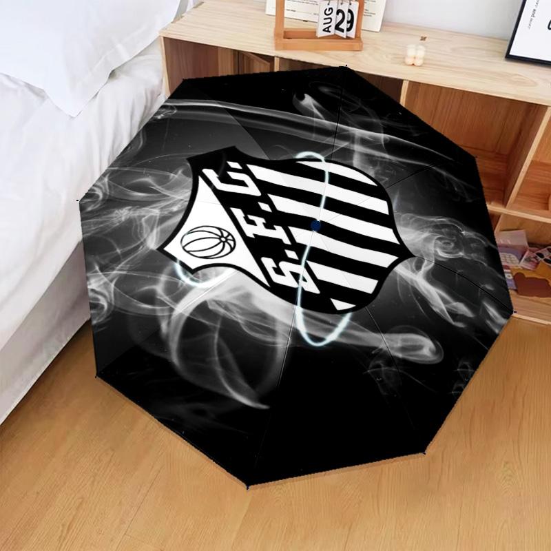1PC Fc Crest Design Printed Umbrella Folding umbrella, automatic umbrella 8-Frame for Travel, camping Fan gifts Christmas Gifts