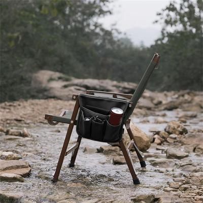 Multi-Pocket-Stuhl-Seitenhängetasche, Segeltuch-Hänge-Organizer neben Aufbewahrungstasche für Campingtisch