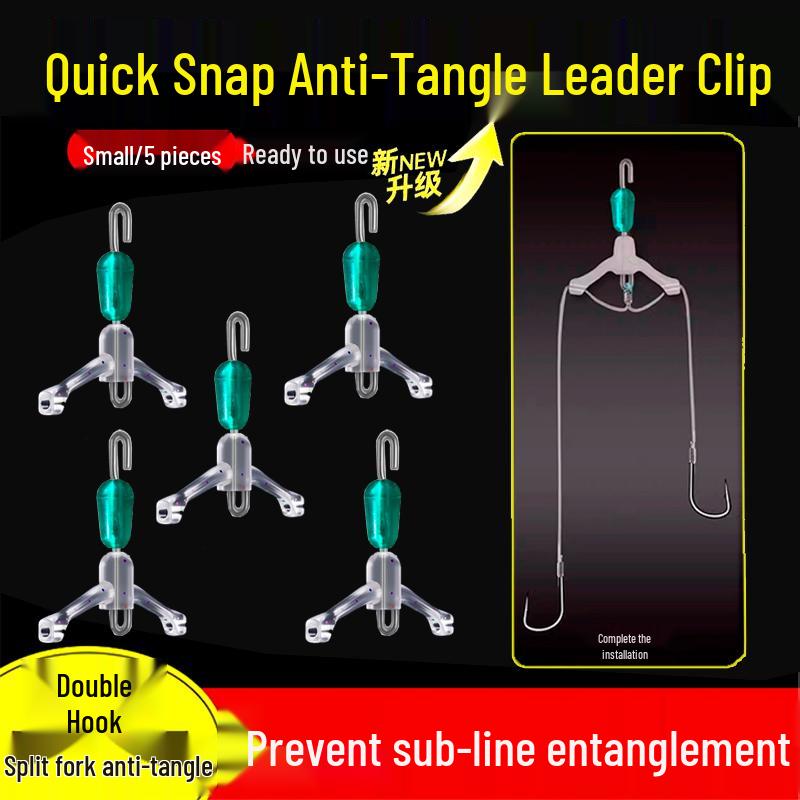 Improved Anti-Tangle Quick-Release Silicone Swivel Leader Connector