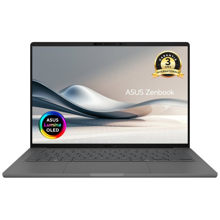 PC Portable ASUS ZenBook 14 OLED UX3407 : Win 11 - 14.0" WUXGA - Snapdragon X1P-26 100 - RAM 16Go - 512Go SSD