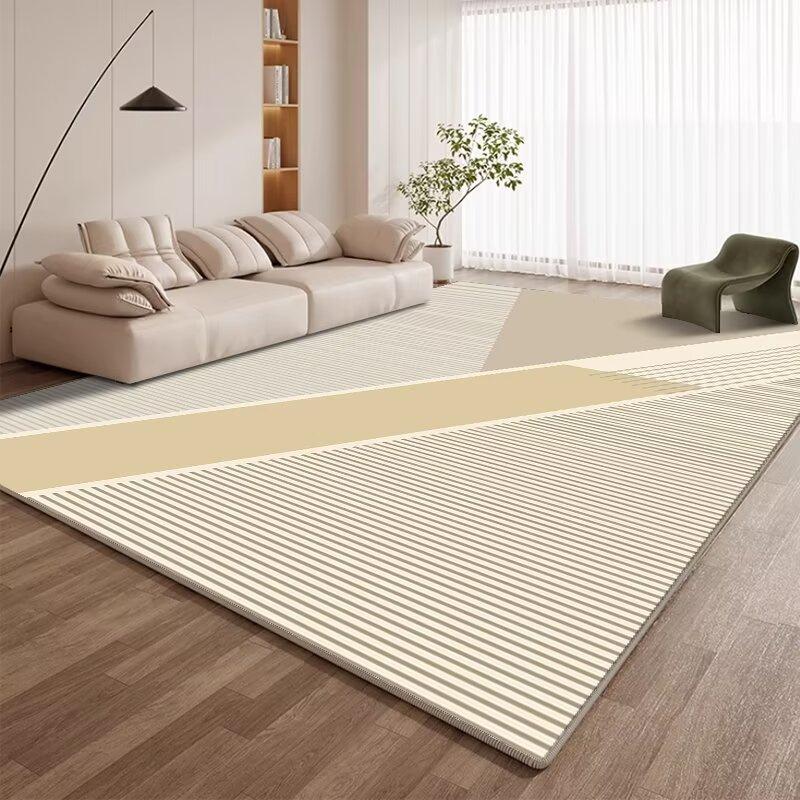 

Modern Geometric Carpet Living Room Fashion Simple Style Decoration Soft Large Rugs Bedroom Bedside Non-slip Washable Floor Mats 80*120cm