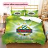SK Rapid Wien Pattern Bedding Quilt Set  Home Decoration  Gift (1 * Duvet Cover + 2 * Pillowcase  Without Core)