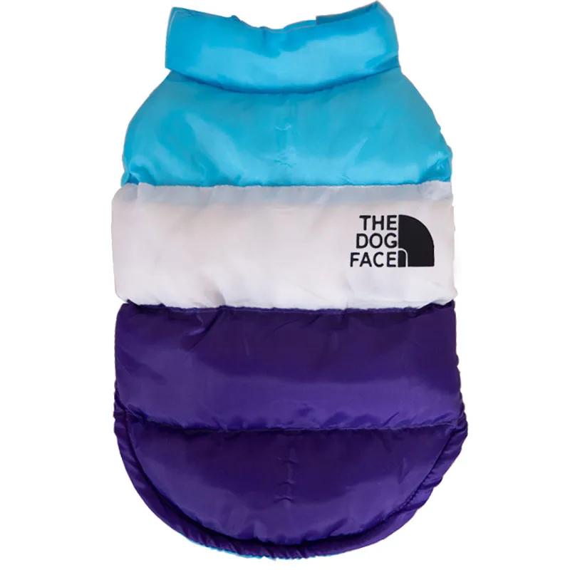 Abrigo de Invierno para Mascotas Letonia Impermeable para Exteriores Chaqueta para Perro Gato Chaleco Cómodo para Perro con Toalla de Algodón Integrada para Perros Pequeños y Medianos (Blue,M)