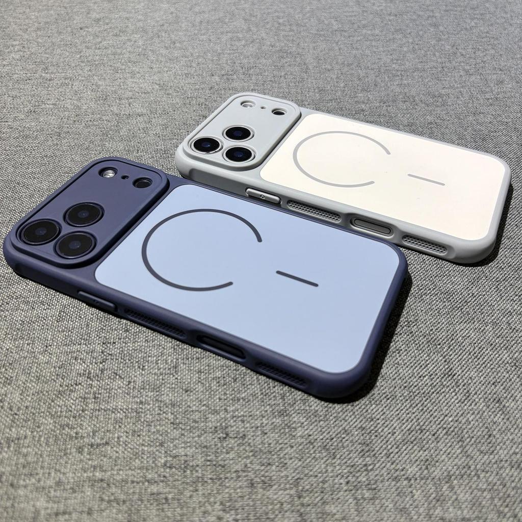 iPhone 17 Pro Max Magnetic Lens Protection Case - Full Coverage, Anti-Drop, Frosted Feel