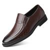 Leather shoes men's summer cowhide hollow holes men's business sandals casual shoes medium old dad shoes