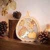 Handmade Fall Themed Wood Carving Decoration Thanksgiving Table Centerpieces Nontoxic Family Friendly Design Ornament