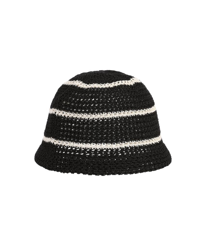 COMONINOZ [Cn]25Stripe Knitting Bucket Hat [2 Color]