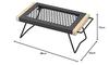 BUNDOK IR Table S BD-165 Small Mesh Campfire Folding Table Ultra Compact Black