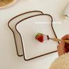 OK Maji Korean-Style Toast-Shaped Ceramic Dessert Plate